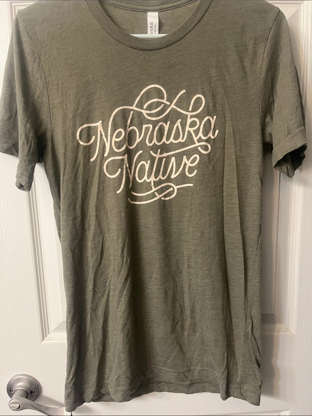Nebraska Native Olive Green Graphic Tee - Casual Short Sleeve